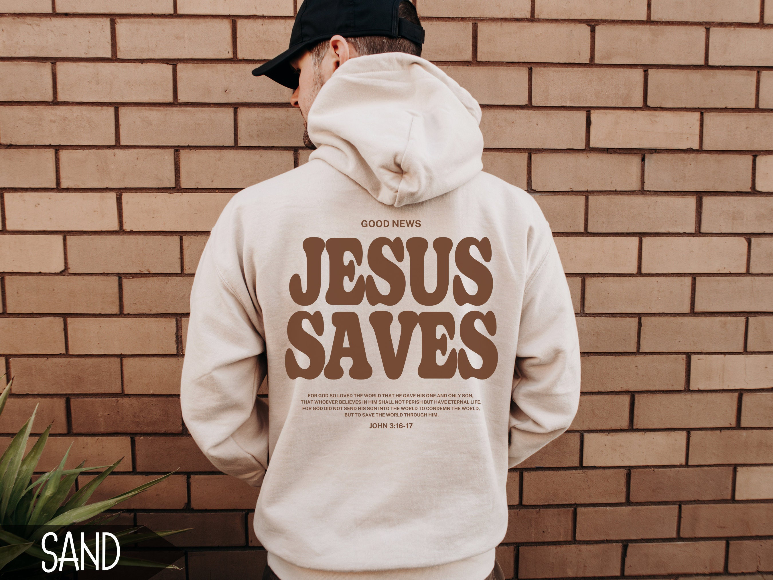 Christian Hoodie For Men, Jesus Saves Sweatshirt, Aesthetic Christian Streetwear Apparel, Bible Verse Jesus Hoodie, Mens Christian Gift