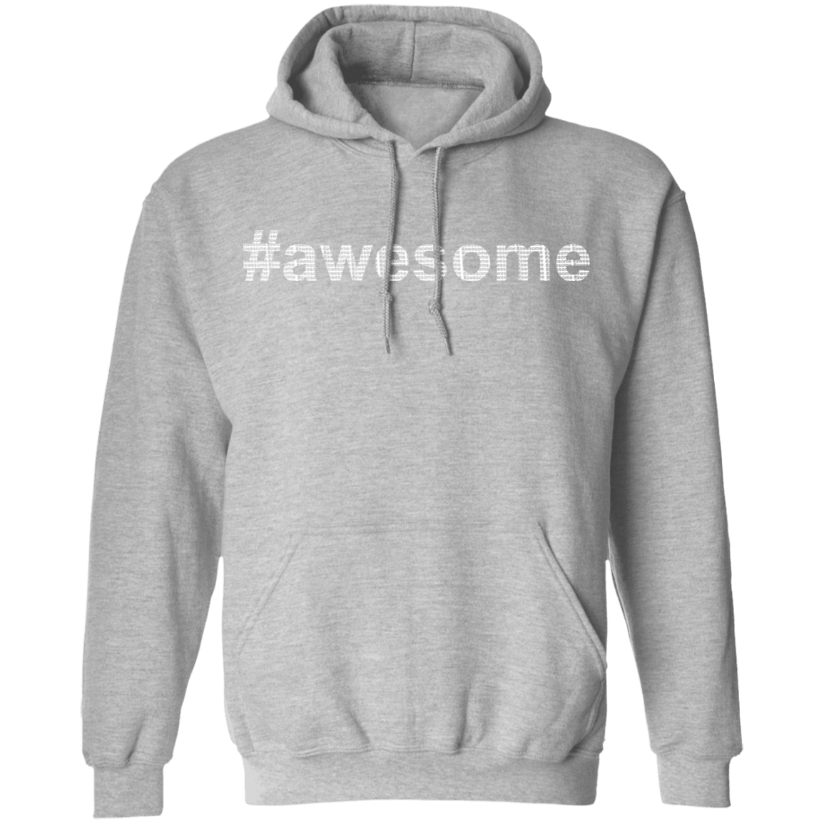 Awesome White Font Pullover Hoodie