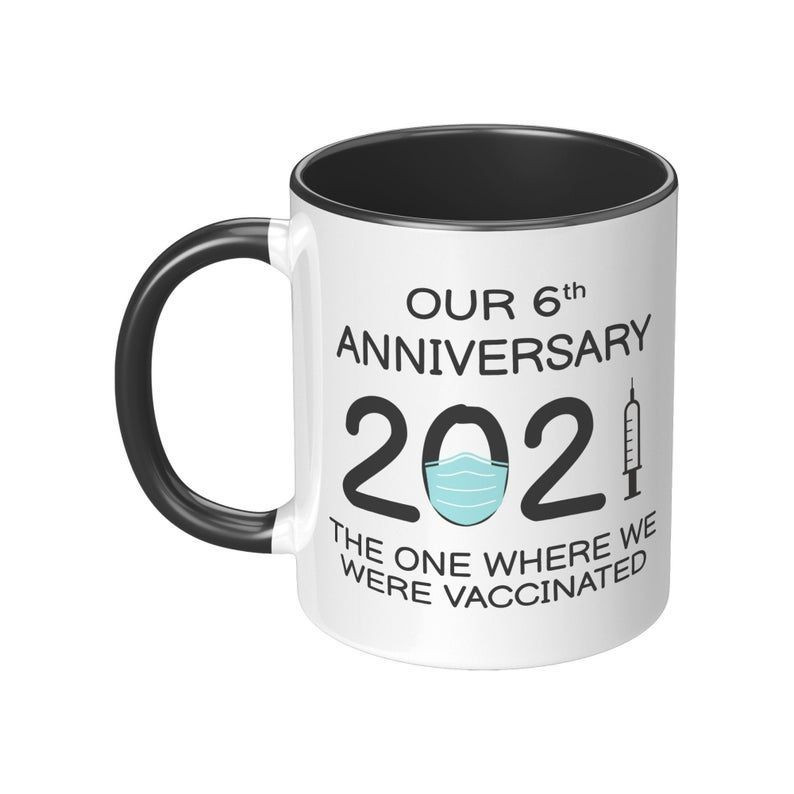 6Th Wedding Anniversary Mug Gift For Couple, Husband & Wife, Him & Her, Gift For 6 Year Anniversary