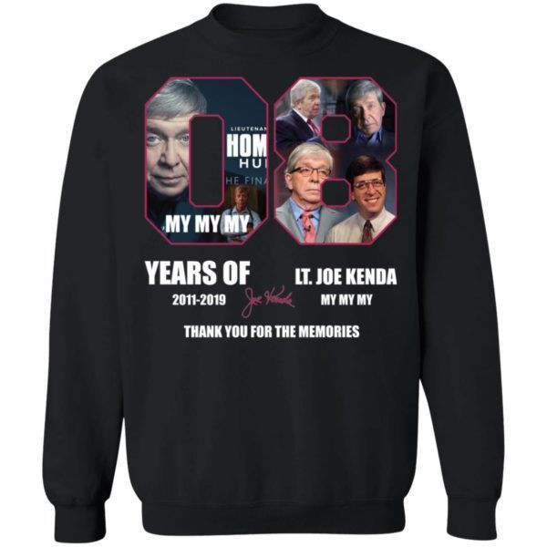 08 Years Of Lt Joe Kenda 2011 2019 Thank You For The Memories Signed Shirt