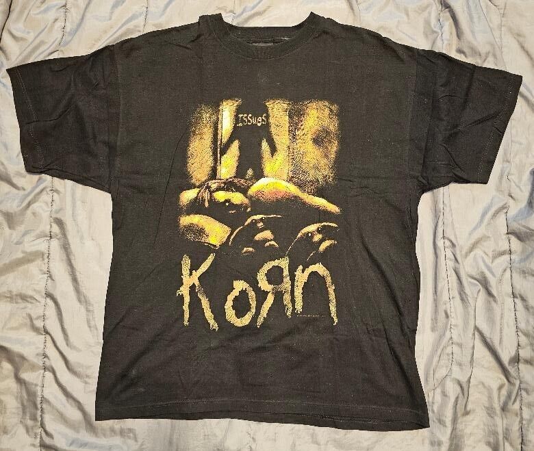 Vintage Korn Rock Music Band Issues 1999 T shirt Outfit, Shirt Outfit Idea