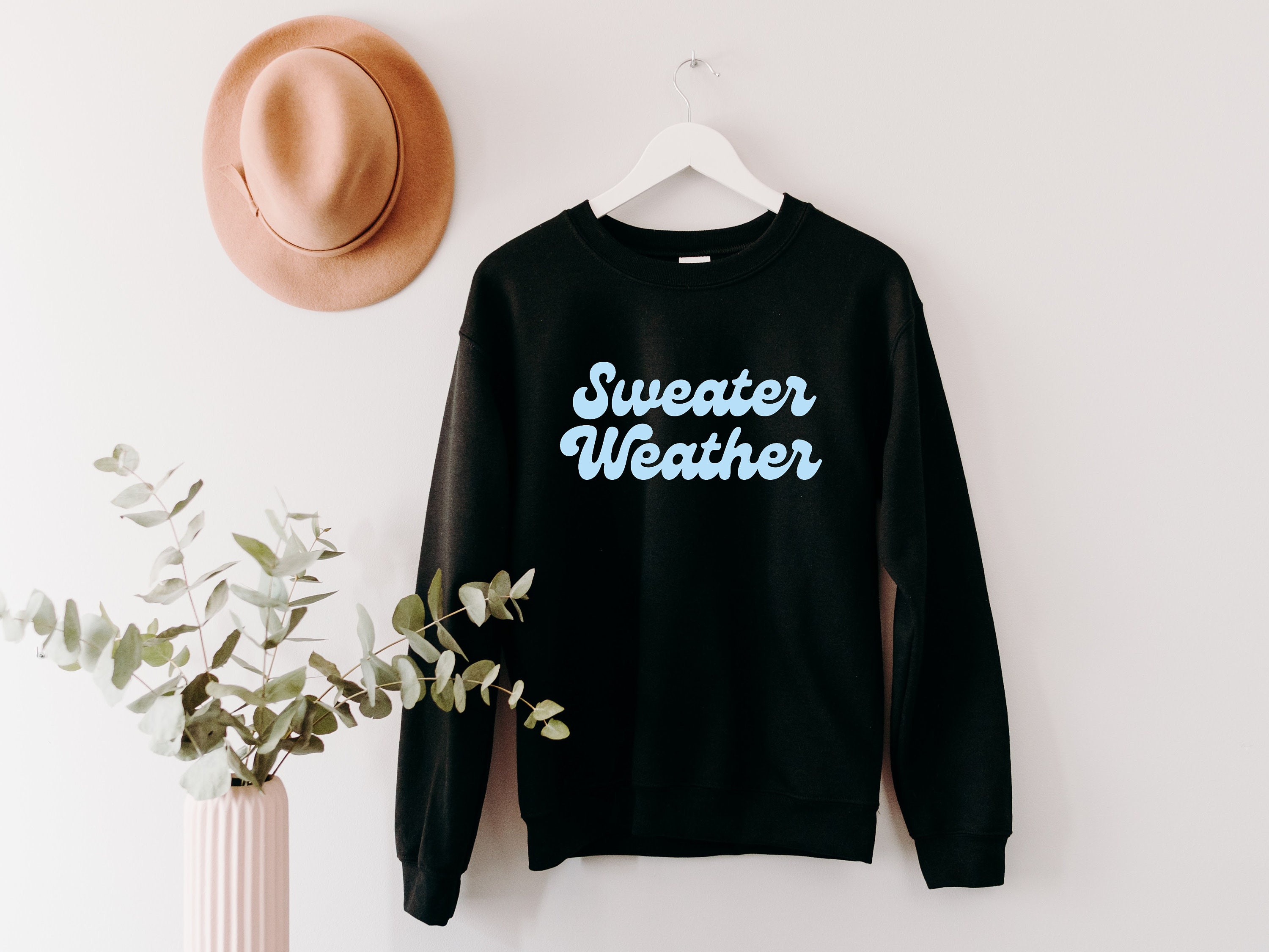 Sweater Weather Sweatshirt, Always Cold, Navy Sweater, Fall Crewneck, Winter Sweatshirt, Retro Fall Pullover, Retro Sweater Weather Crewneck