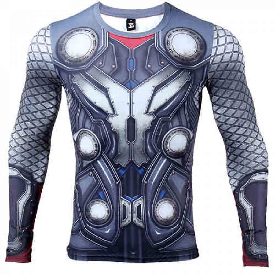 THOR 3D Printed T shirts Men Long Sleeve Compression Shirt New THOR Cosplay 2017