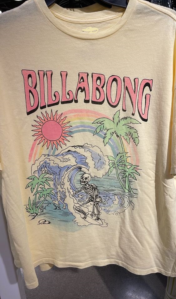 Billabong Skeleton Juniors Surfing Days Shirt Outfit, Shirt Outfit Idea