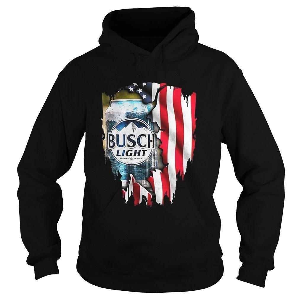 Busch Light Beer American Flag Shirt