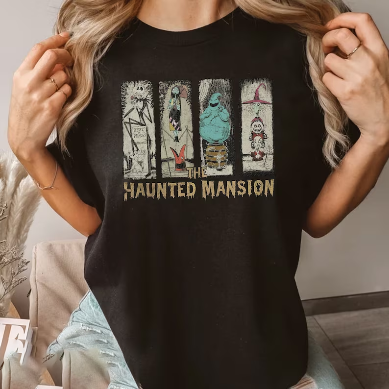 Vintage The Haunted Mansion Halloween Matching Shirt