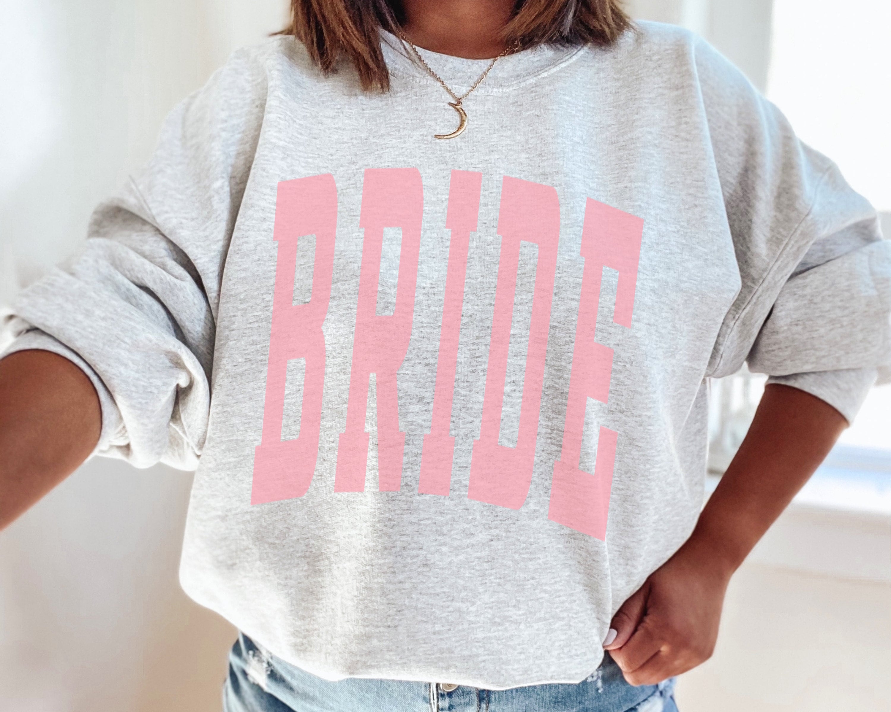 Bride Sweatshirt Pink  Bachelorette Party Shirts Bridal Shower Gift for the Bride Crewneck Bride Babe Sweatshirts Matching Trendy Sweatshirt