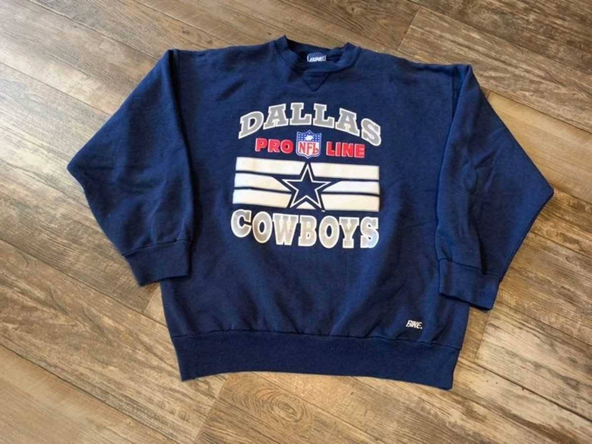 Vtg Bike Dallas Cow Crewneck Shirt