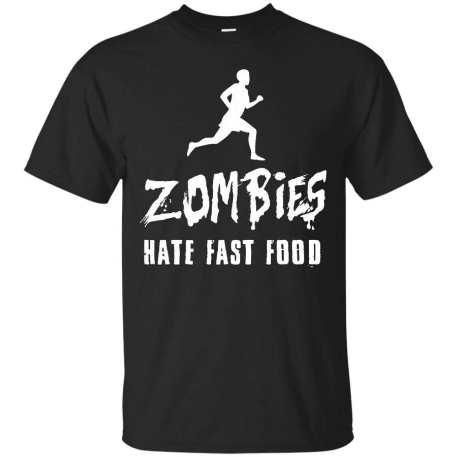 Zombies Hate Fast Food T-Shirt – Funny Undead Apocalypse Tee