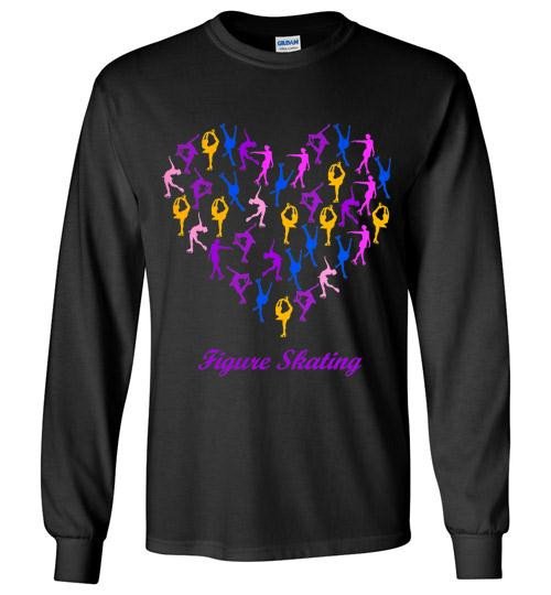 Shop Funny Heart With Icon Skating Long Shirt