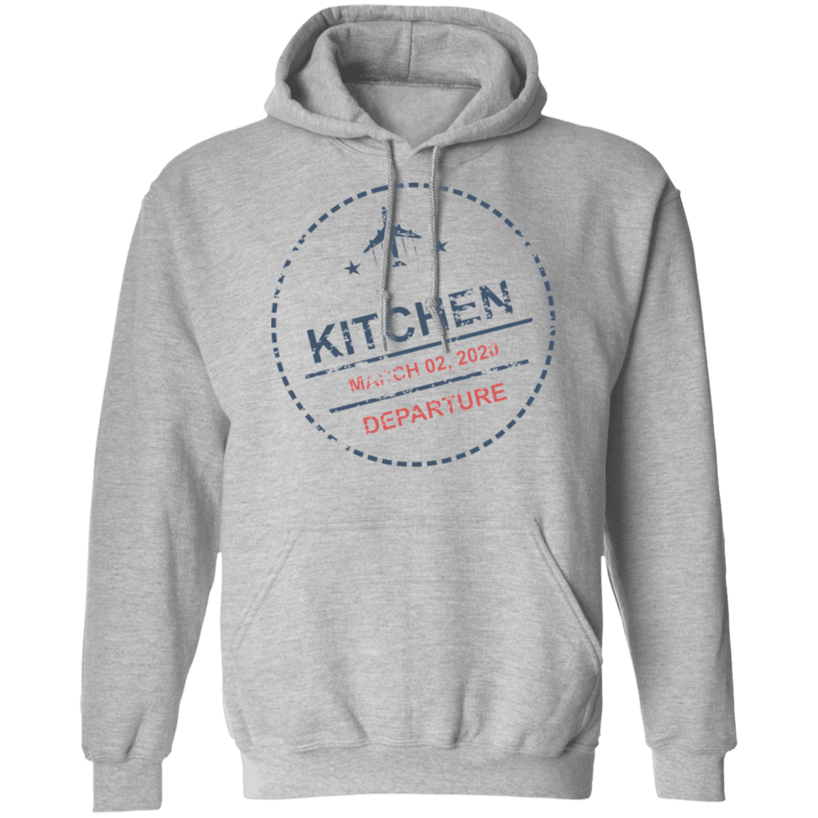 Visa Stamp In Lockdown Kitchen Departure Pullover Hoodie