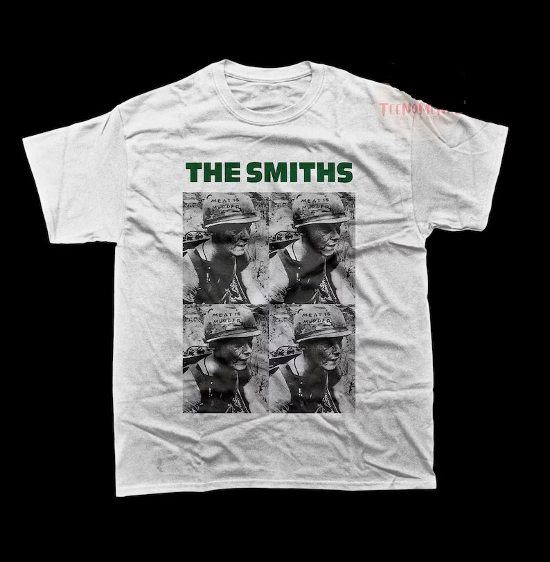 The smiths aesthetic outfit Meat Is Murder Album Tee Music Band Graphic Tee Shirt, Shirt Outfit Idea