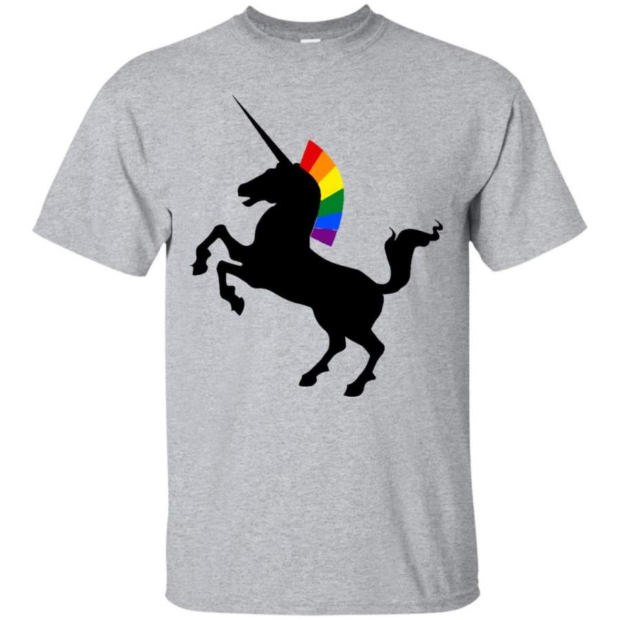 Totally Straight Unicorn Rainbow T Shirt – Gay Pride Shirt