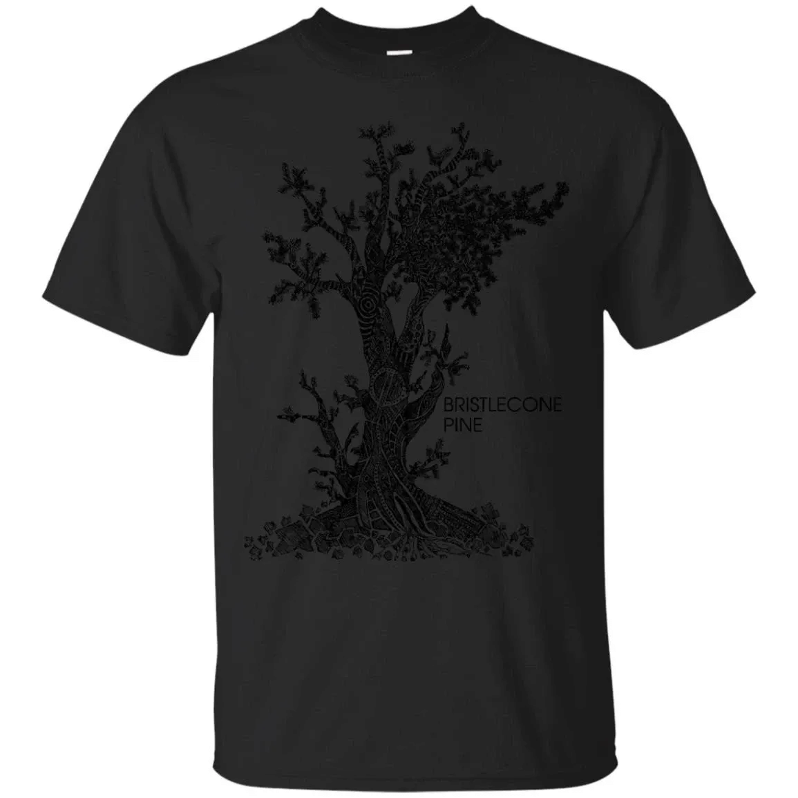 Ancient Trees – Bristlecone Pine Sketch T Shirt Hoodie