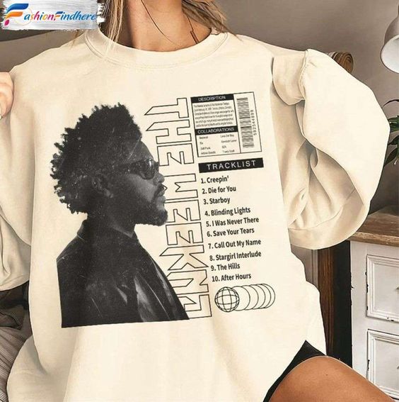 The Weeknds Tracklist Song t-Shirt, Shirt Outfit Idea