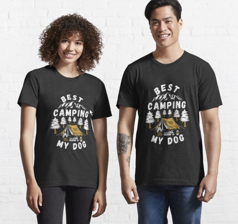 Best Camping With My Dog T-Shirt