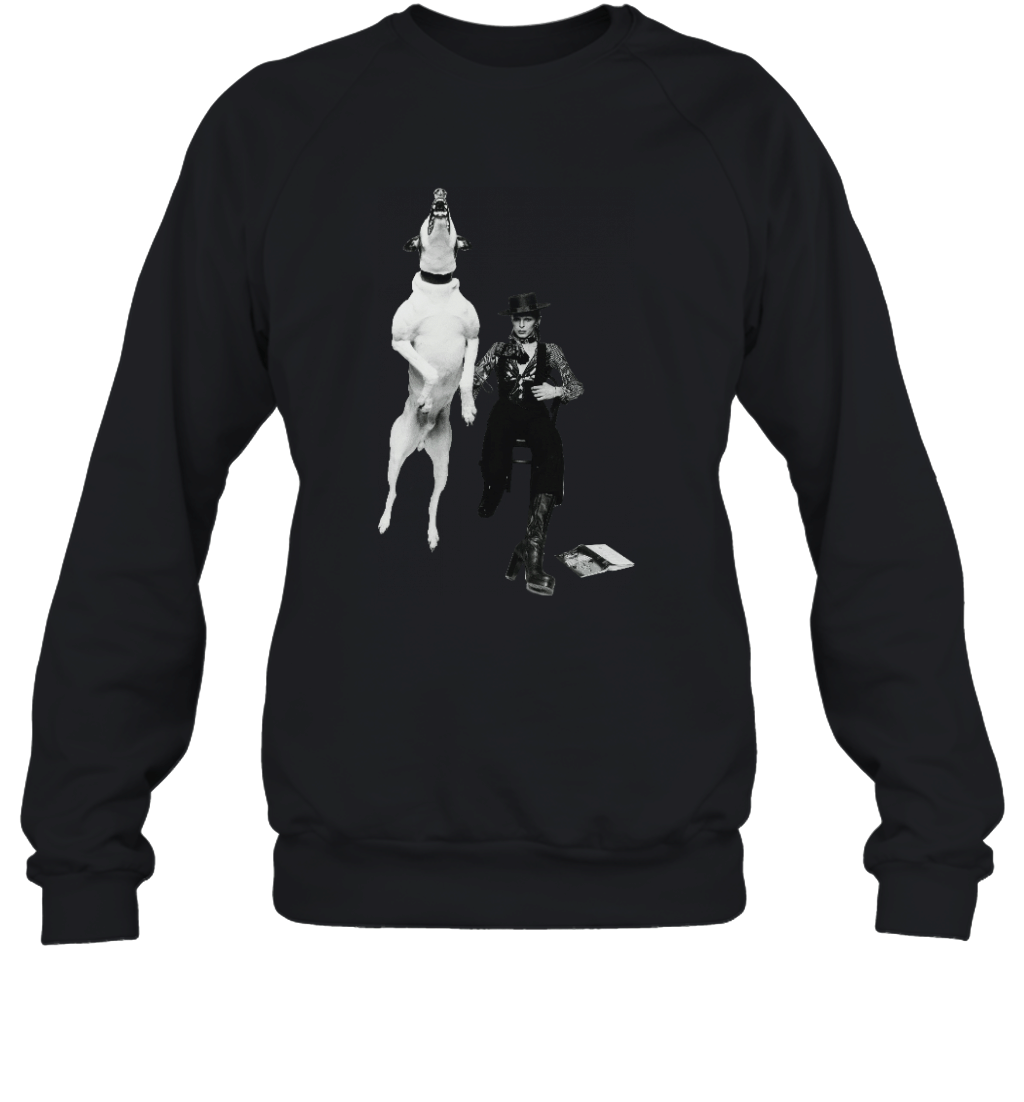 David Bowie Diamond Dog Photo Big Print Subway Tee Sweatshirt