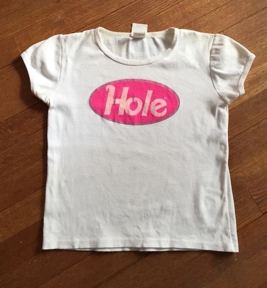 Courtney Love Hole Band Logo Shirt Outfit, Shirt Outfit Idea