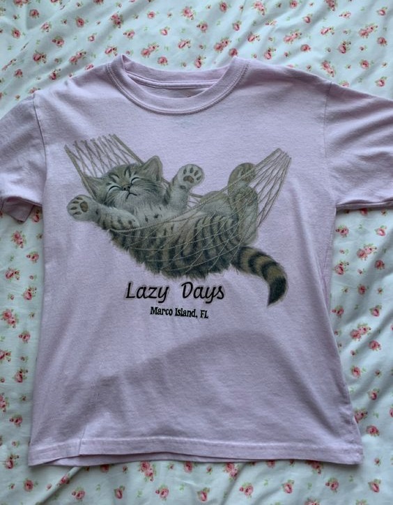 Cat Lazy Day Marco Island Florida Tee Shirt Outfit, Shirt Outfit Idea