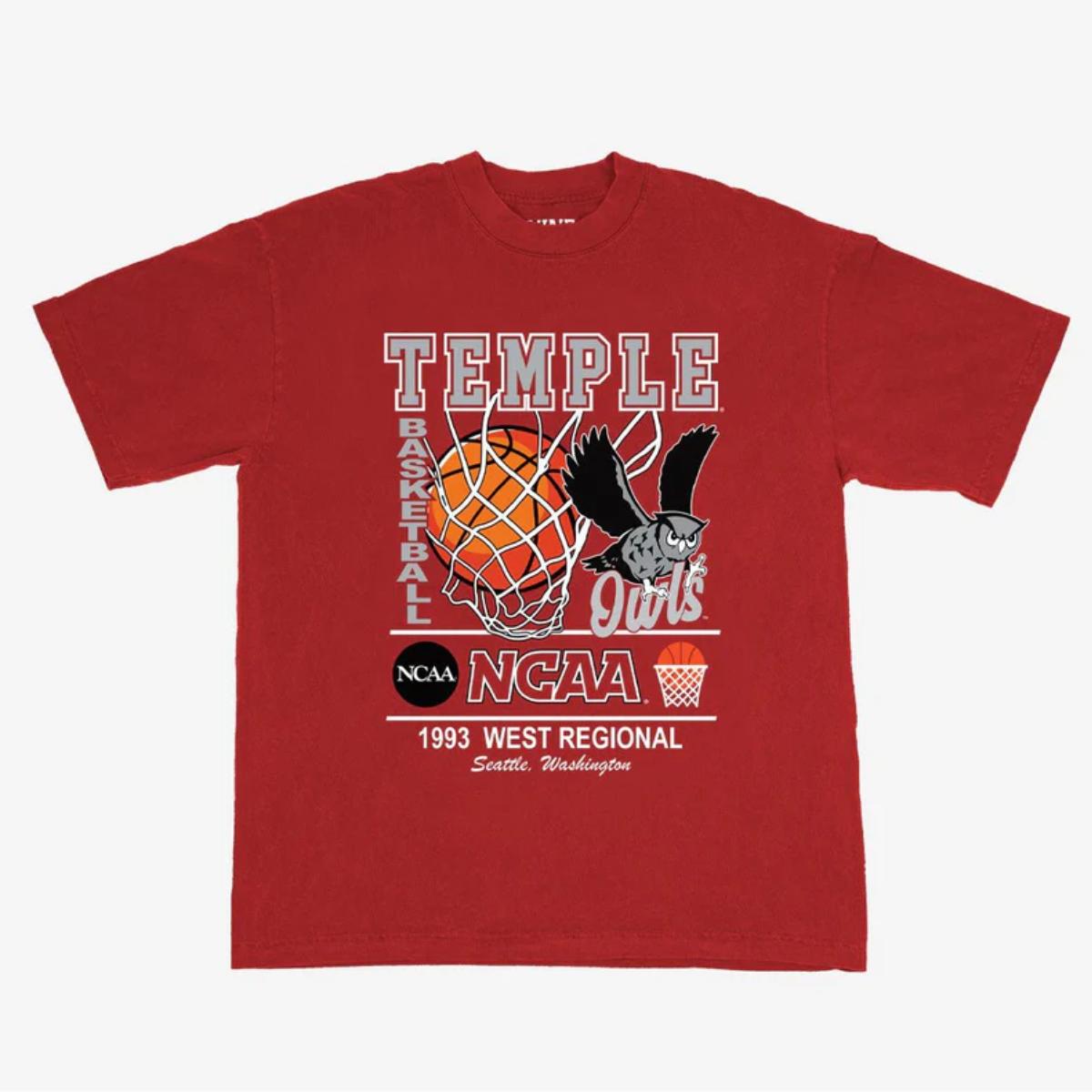 VINTAGE NCAA TEMPLE ’93 ELITE 8 HEAVYWEIGHT TEE, Shirt Outfit Idea