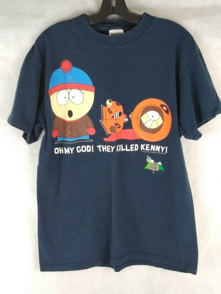 Vintage 1997 South Park Oh My God They Killed Kenny Shirt, Shirt Outfit Idea