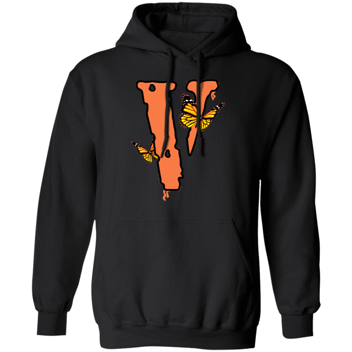 Vlone Men’S Vlone Letter Print Pullover Hoodie