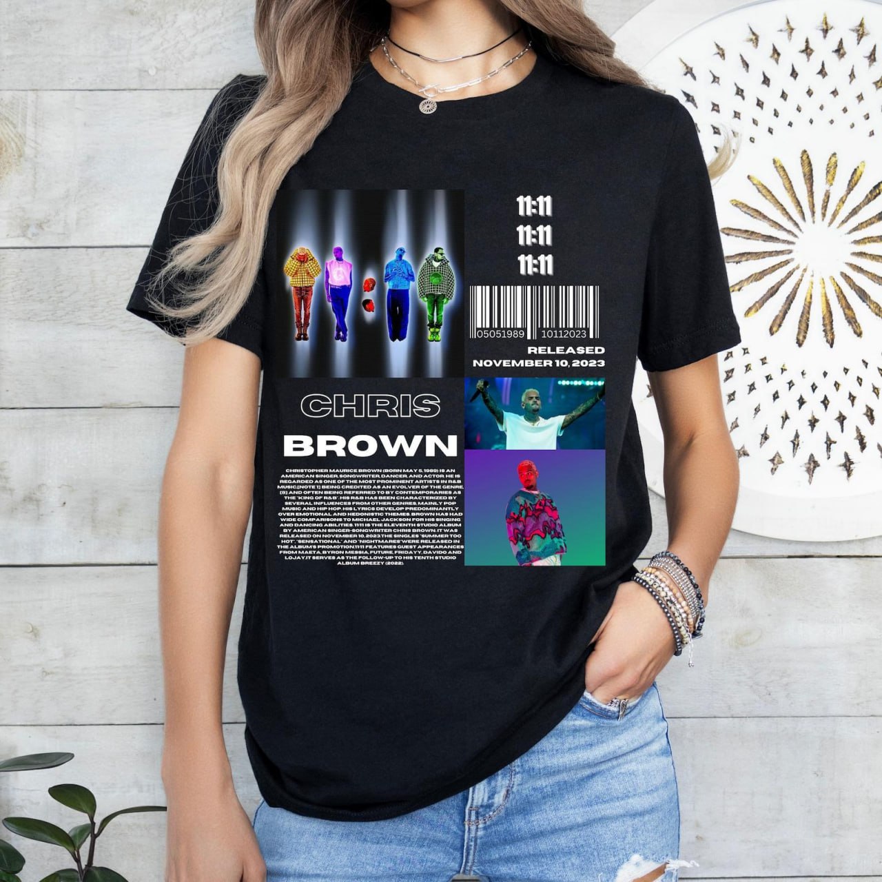 Chris Brown 11:11 Tour 2024 Crewneck Sweatshirt T-shirt