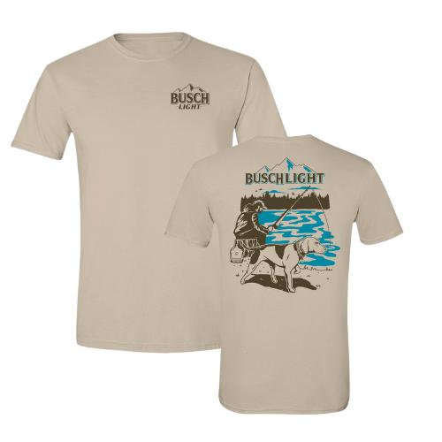 Busch Light – Man’s Best Fishing Companion – 2-sided T-shirt- Gift Farmily Menswear Top