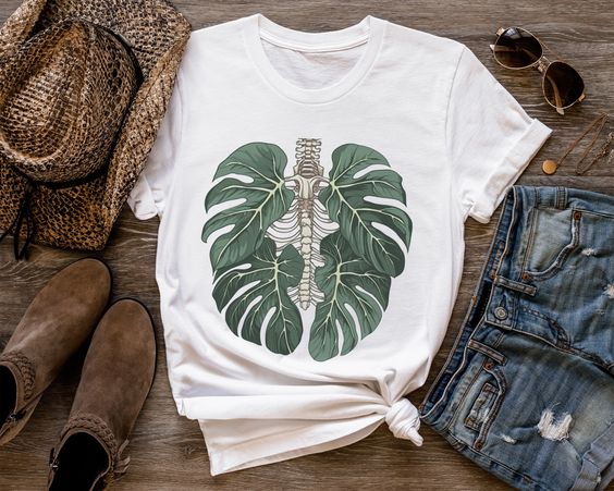 Skeleton Plant Body T-shirt