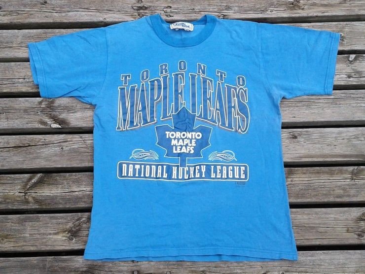 Vintage 1994 Toronto Maple Leafs Baby Blue Chalkline Shirt