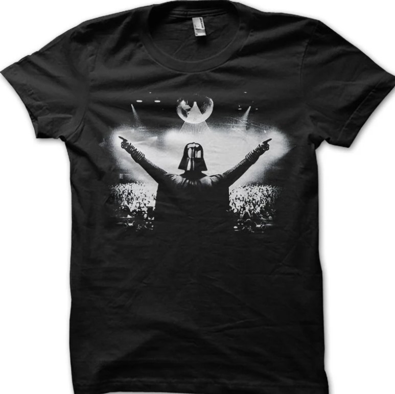 Superstar DJ Darth Vader Star Wars Parody Tee Shirt Outfit, Shirt Outfit Idea