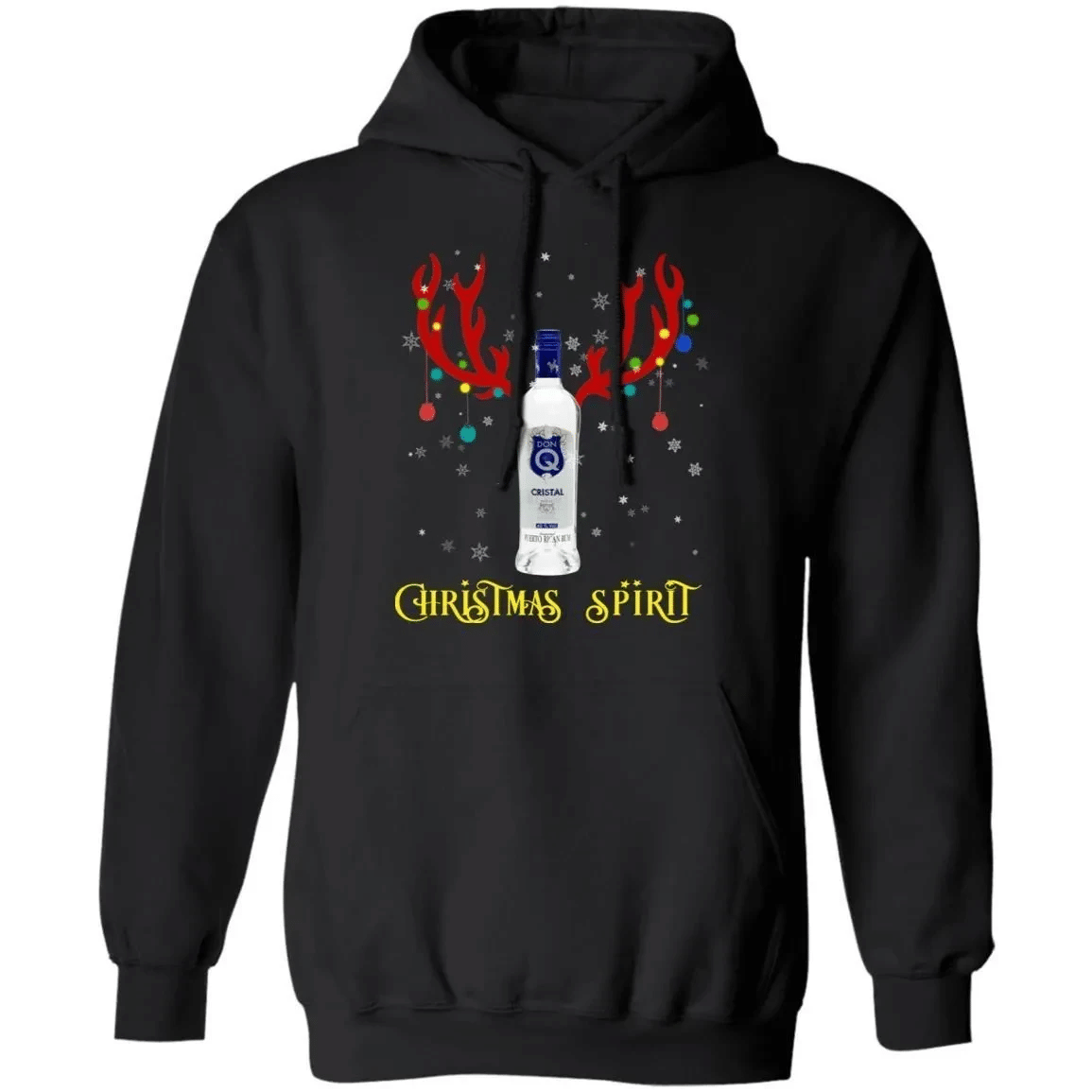 Christmas Hoodie Don Q Christmas Spirit Rum Reindeer Xmas Shirt Ha11