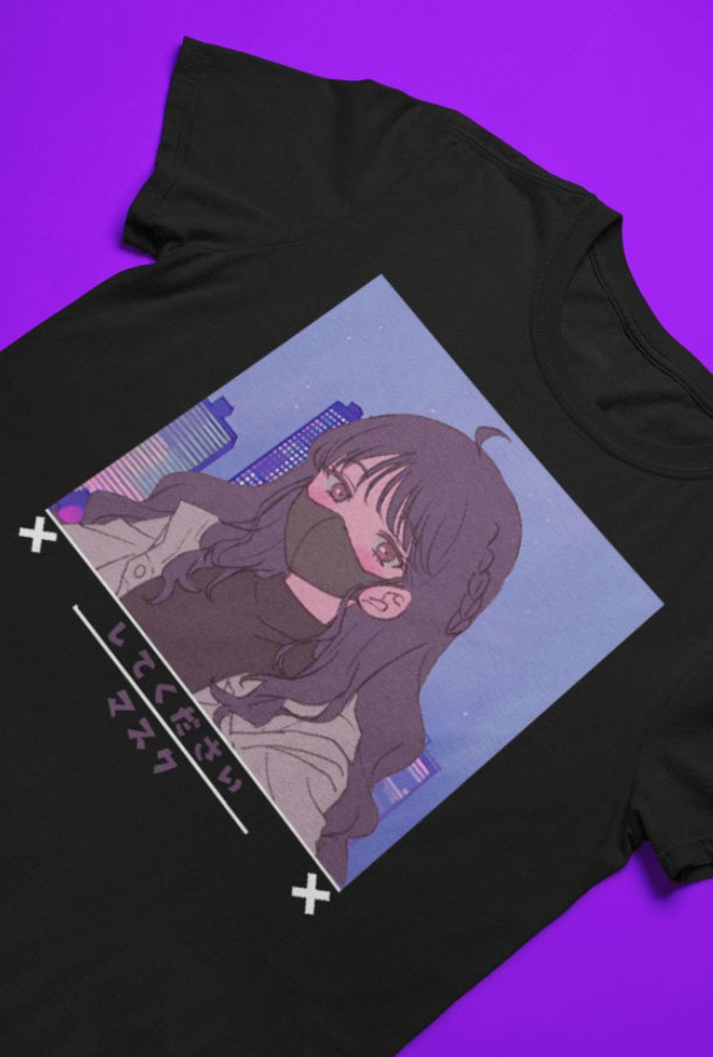 Anime Girls Anime Shirt Vintage Shirt Aesthetic Shirt Streetwear Shirt