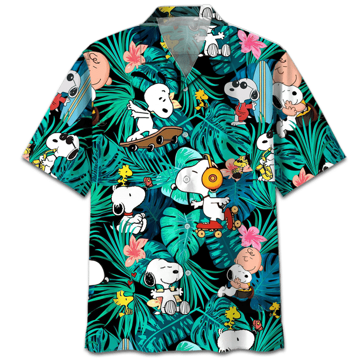 Snoopy Summer Time –  Adult Hawaiian Shirt