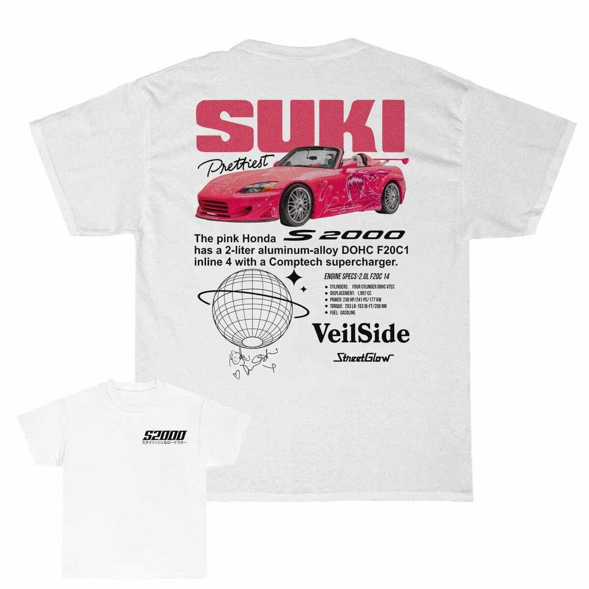 SUKI, BULLET, Skyline, R34, S2000 T shirt Suki