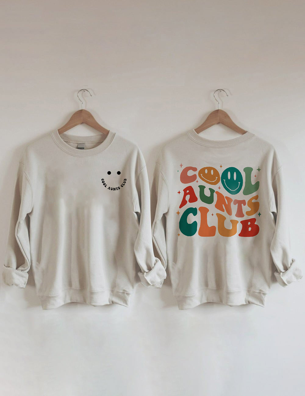 Cool Aunts Club Sweatshirt Khaki