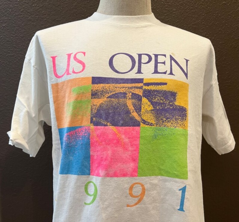 Vintage 1991 US Open Tennis Championships Shirt Outfit, Shirt Outfit Idea