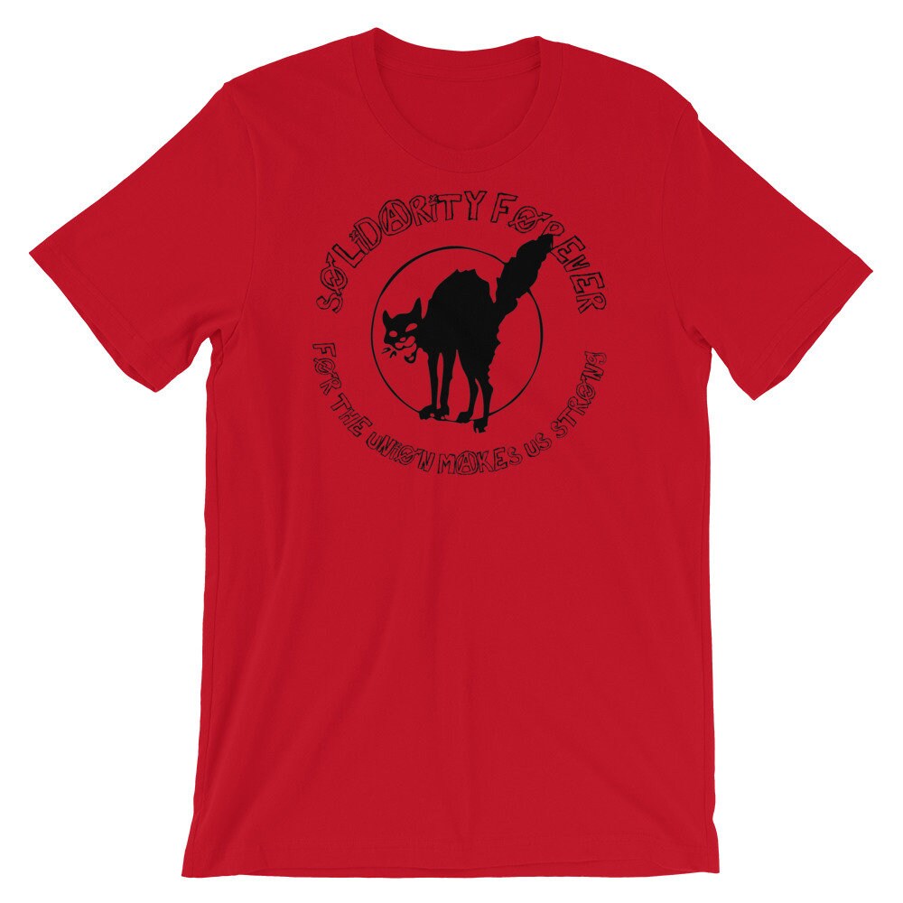 Solidarity Forever – IWW Sabo-Tabby T-Shirt