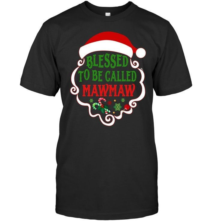 Blessed To Be Called Mawmaw Santa Claus Cool Grandmother Christmas Shirts