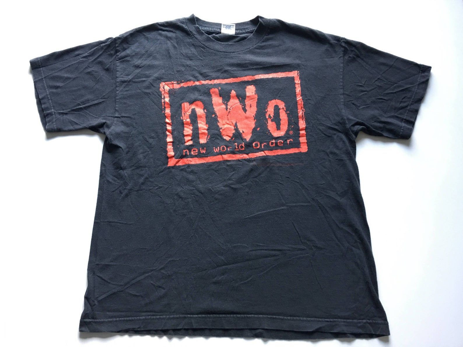 1990S Nwo New World Order Bad Has Arrived And Its Here To Stay Distressed Overd Vintage Promo T Shirt // X