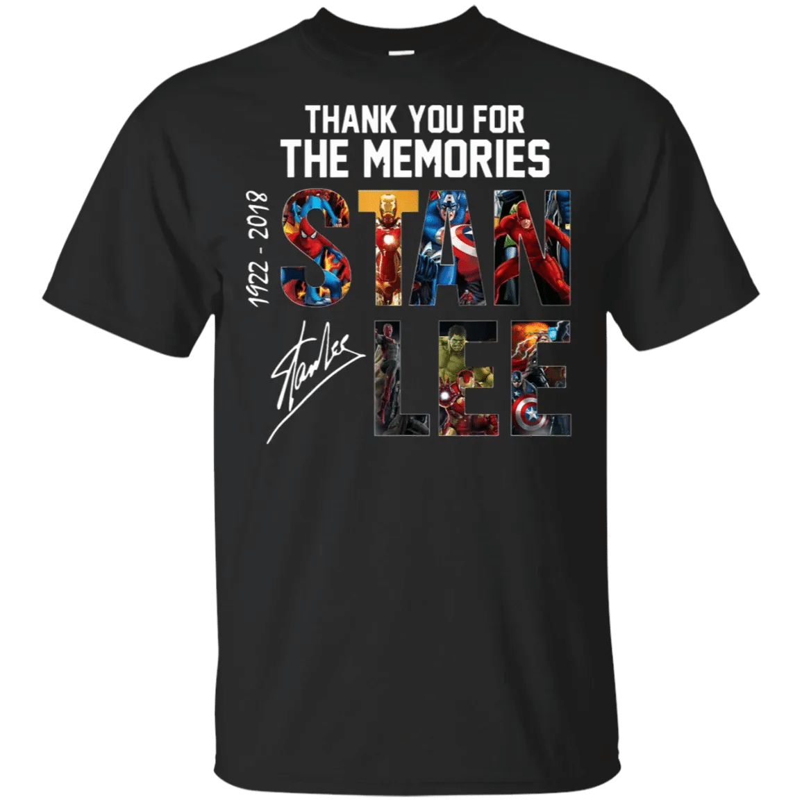 Stan Lee Thanks For Memories T-Shirt