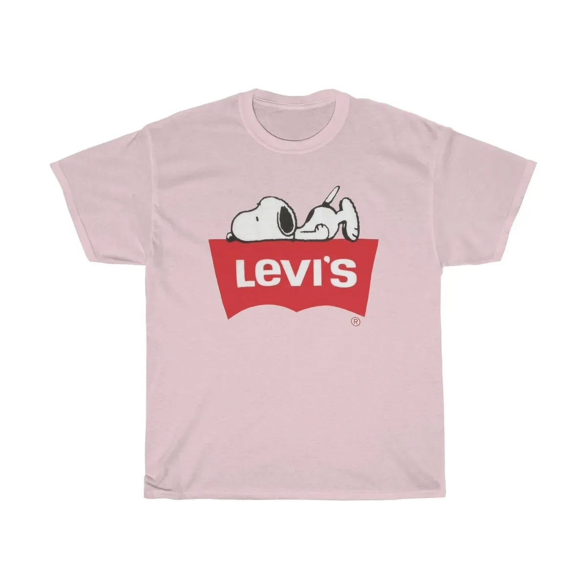 Ss-19 Levis Snoopy Unisex Heavy Cotton Tee