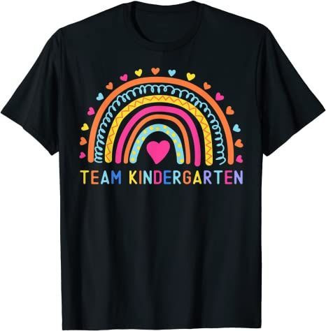 Back To School 2021 – Team Kindergarten Rainbow Back To School Shirt For Kids And Teachers