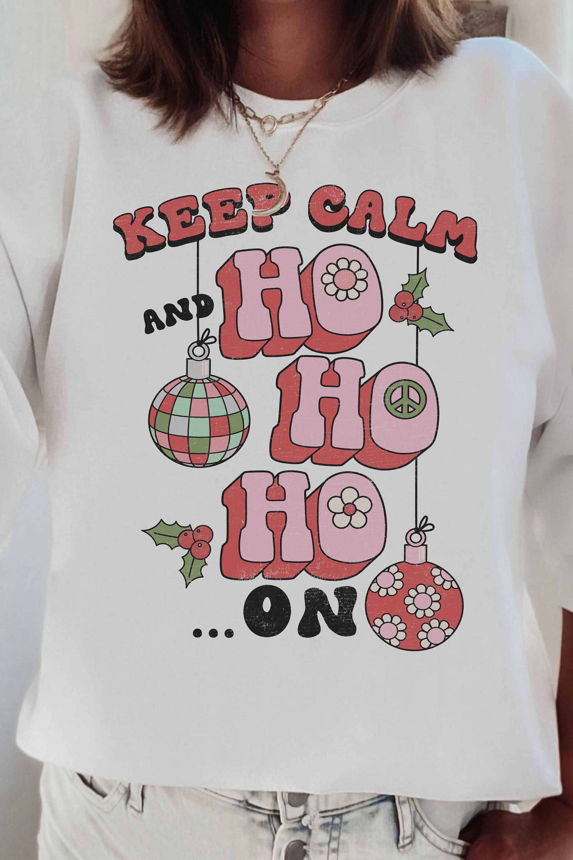 Santa Baby Sweatshirt Funny Christmas Sweatshirt Pink Santa Sweatshirt Funny Christmas Sweatshirt Christmas Crewneck Christmas pjs falala