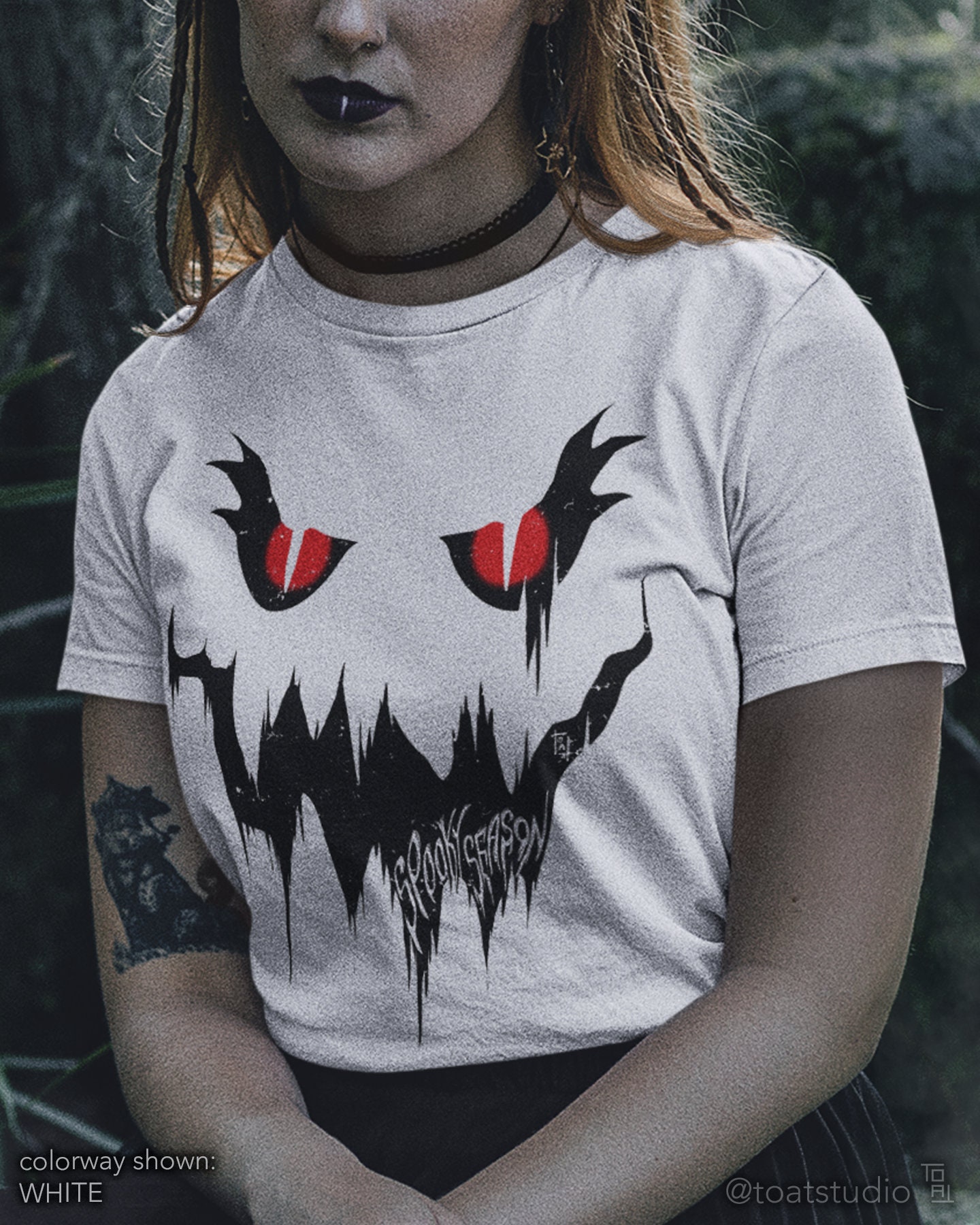 Spooky Season Ghost Unisex T-shirt, Ghost Face Halloween Shirt, Scary Monster Face, Paranormal Activity, Alternative Grunge Ghost Apparel