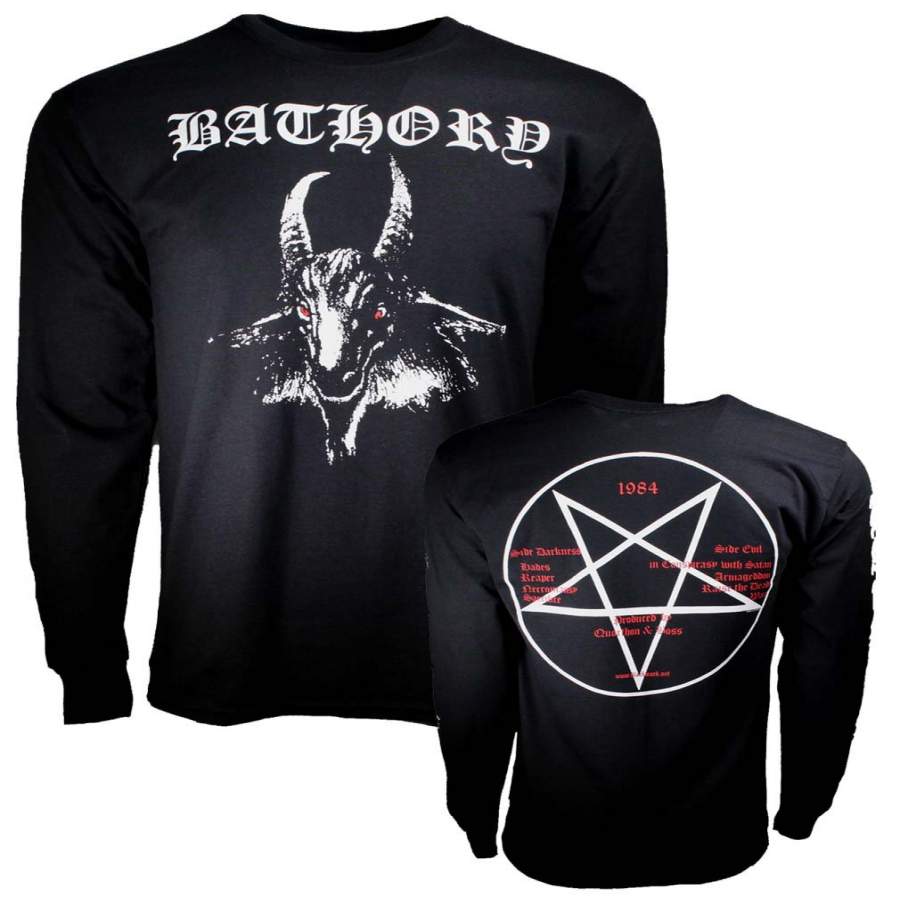 Bathory White Goat Long Sleeve T-Shirt