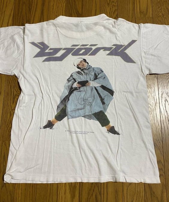 1994 bjork Tee Shirt Outfit, Shirt Outfit Idea