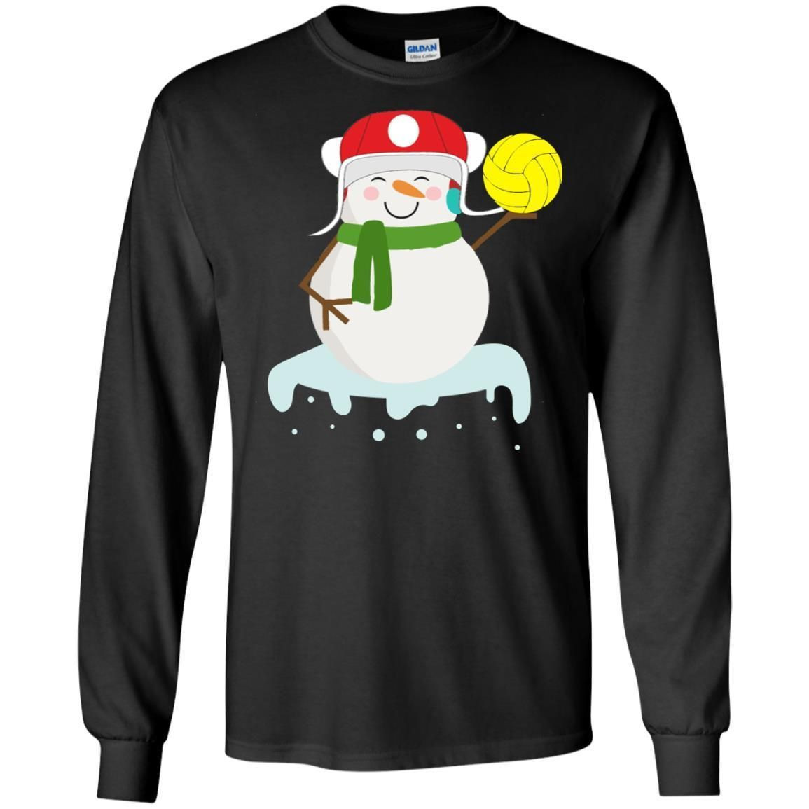 Snowman Play Waterpolo Sport X-Mas Shirt