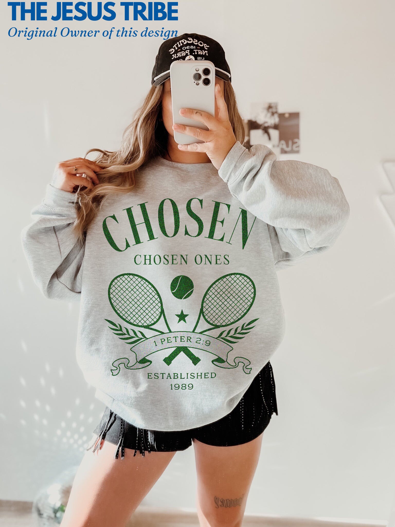 Chosen Sweatshirt Christian Crewneck Christian Merch Christian Clothes God Sweatshirt Christian Crewnecks Christian Sweatshirt Christian