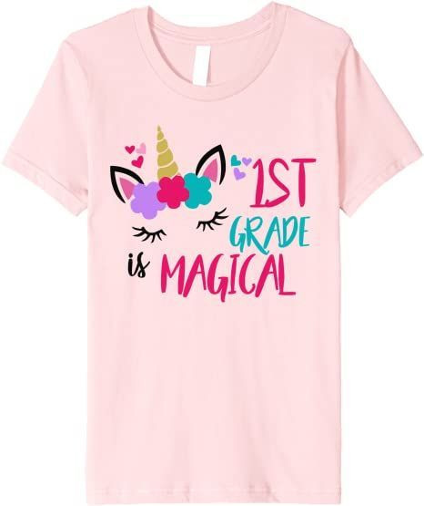 Back To School 2021 – Cute First Grade Unicorn Hello 1St Back To School Shirt For Kids